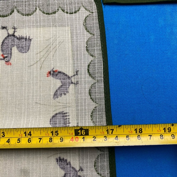 Set of 4 Rooster Vintage Print Placemats - Green & Cream - Picture 5 of 6